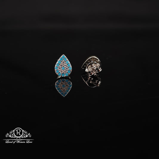 Silver earrings -RCHS38-12