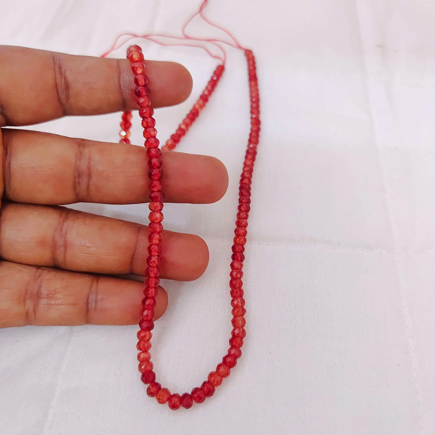 4mm gemstone round cutting beads -RCMJ34