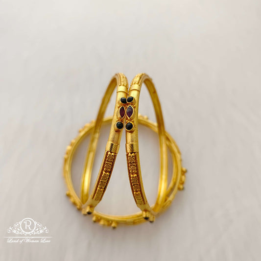 Silver  gold repilca stone bangle-RCV235