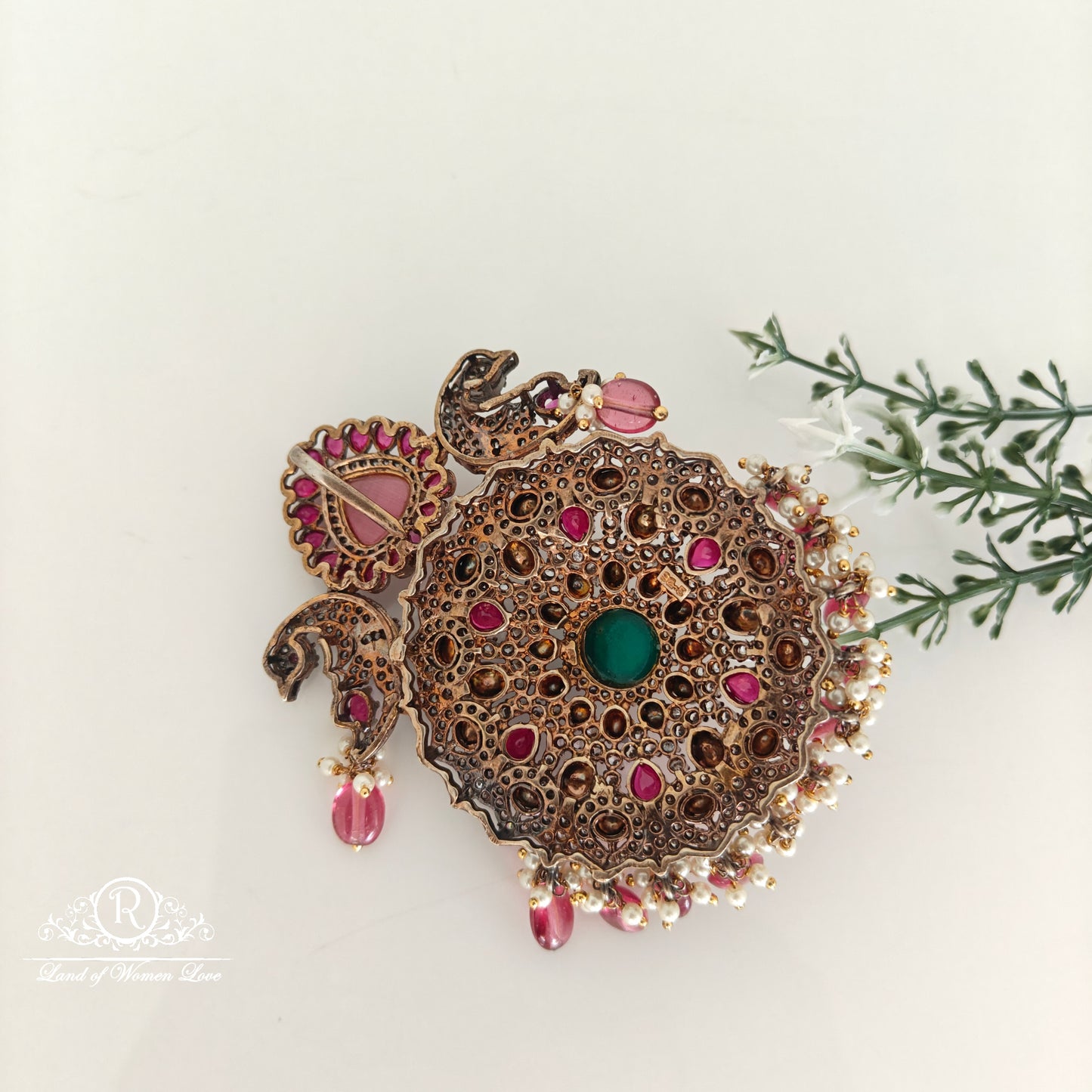 Victorian Silver Pendant-RCH702