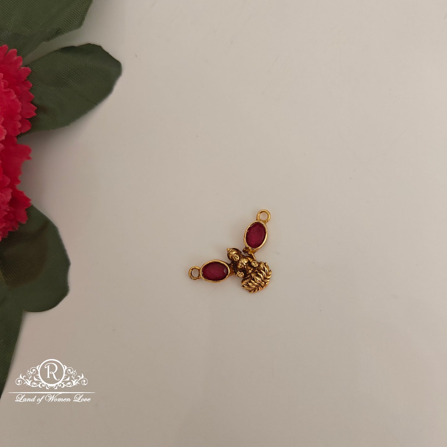 pendant silver lakshmi devi pendant -rcm417 92.5 silver ramala jewelry / ramala collections