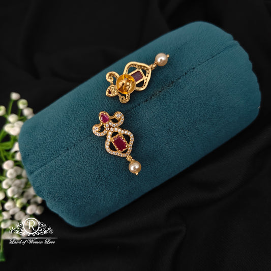 92.5 silver simple and Cute earrings - RCM1178