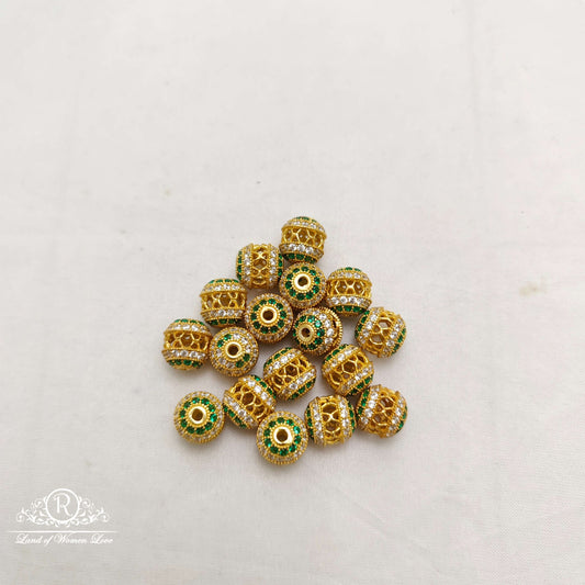 silver cz-stone balls-rcc086 cz 92.5 silver ramala jewelry / ramala collections