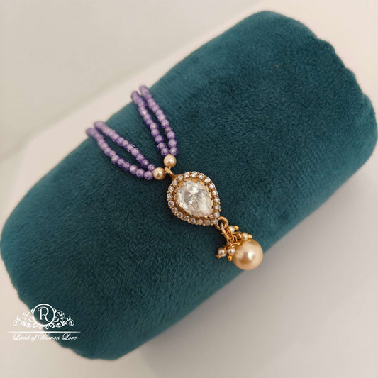 Coloured Silver Beads Mala-RCH600