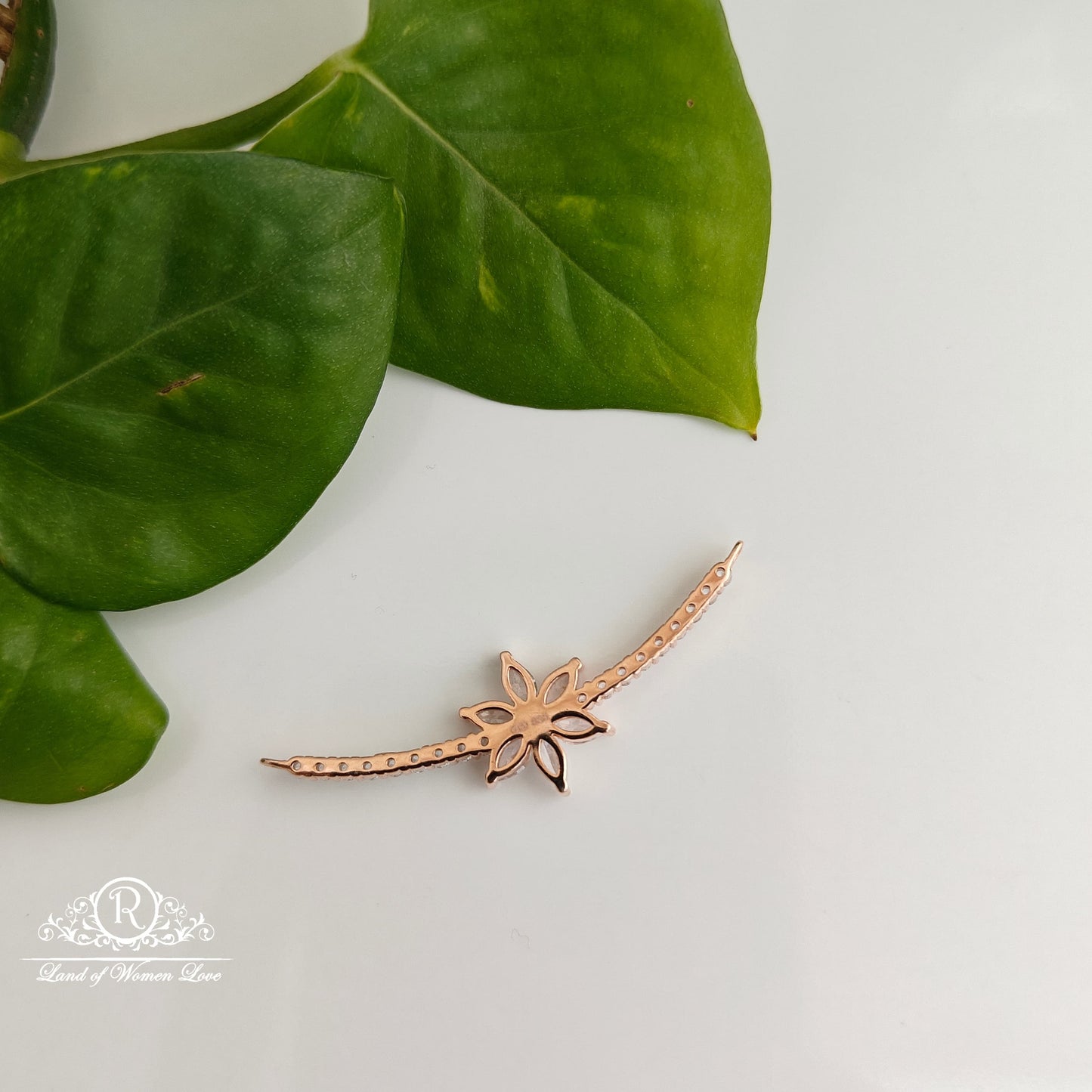 Silver rose gold polish locket -RCRB14