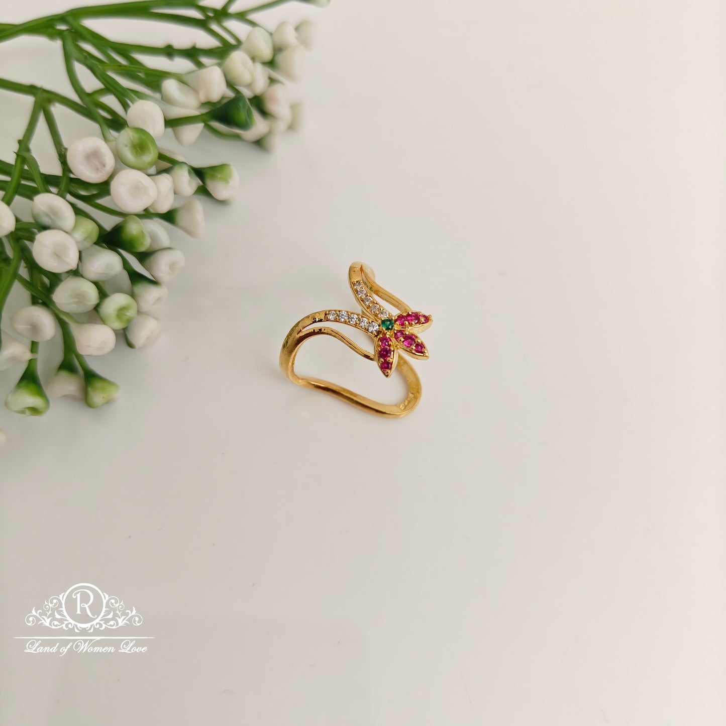 ring 92.5 silver simple and cute cz- stones vanki ring cz 92.5 silver ramala jewelry / ramala collections