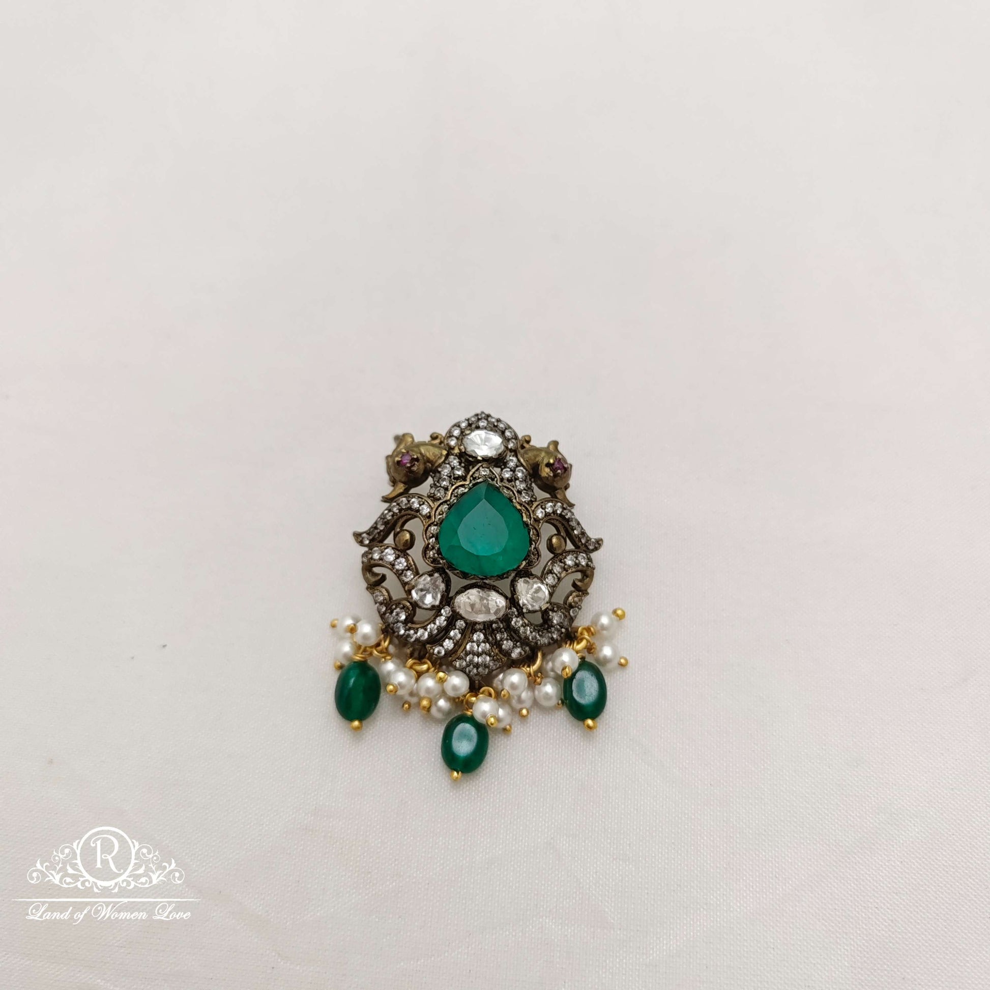 pendant silver small victorian pendant -rcc091 92.5 silver ramala jewelry / ramala collections