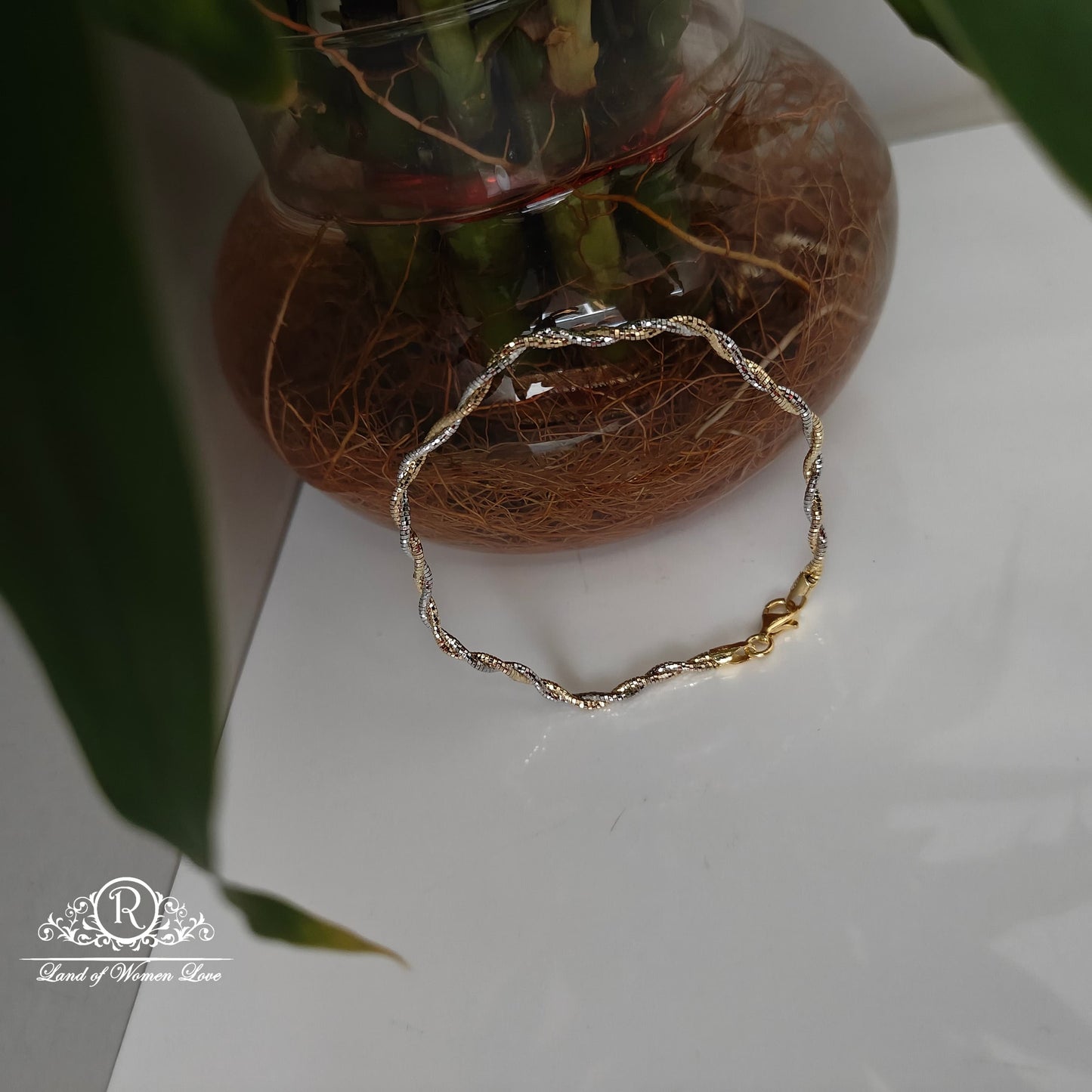 silver twisted kada or bracelets design-rcra28 92.5 silver ramala jewelry / ramala collections