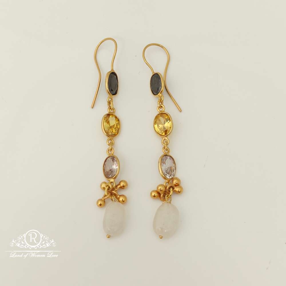 earrings silver hanging design earrings-rcl06 92.5 silver ramala jewelry / ramala collections