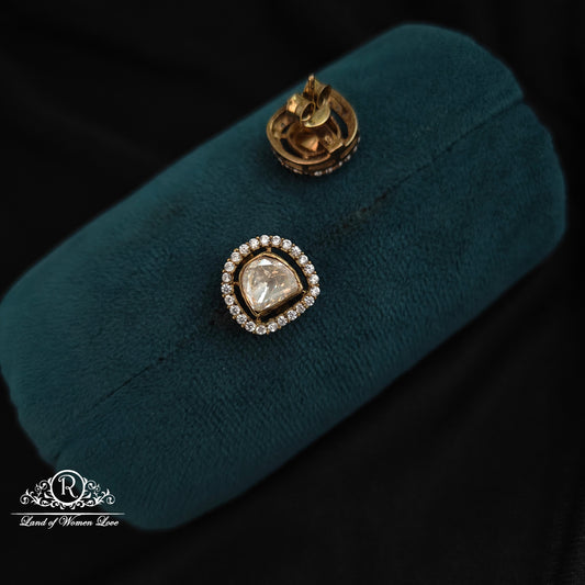 92.5 silver Victorian  Studs -RCCP328