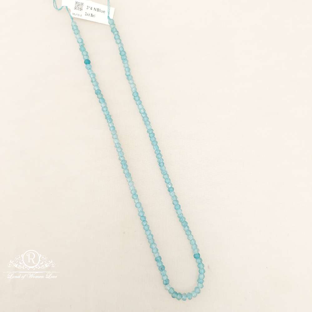 3*4 Nyavi Blue Zaid Bati Beads-MJ13-3