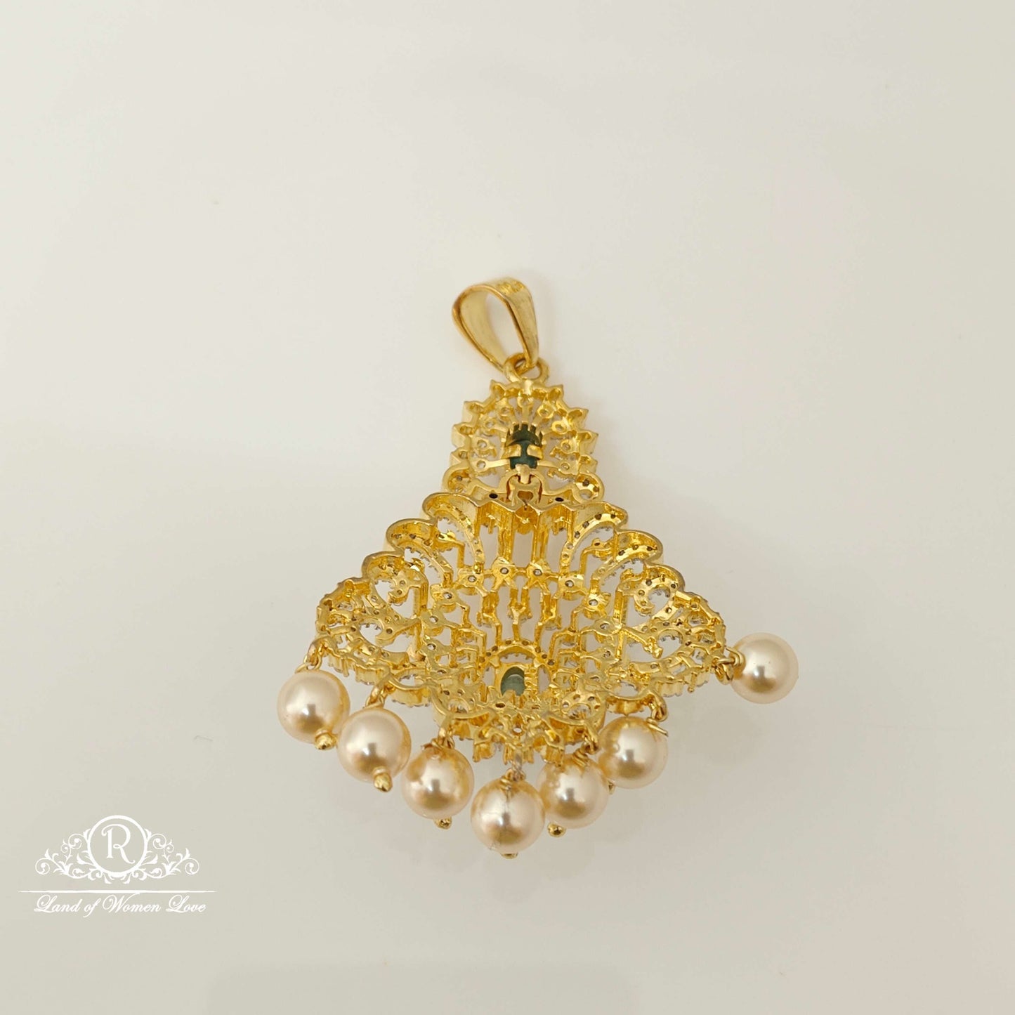 Silver Diamond Replica Design CZ-Stones Locket-RCCP47