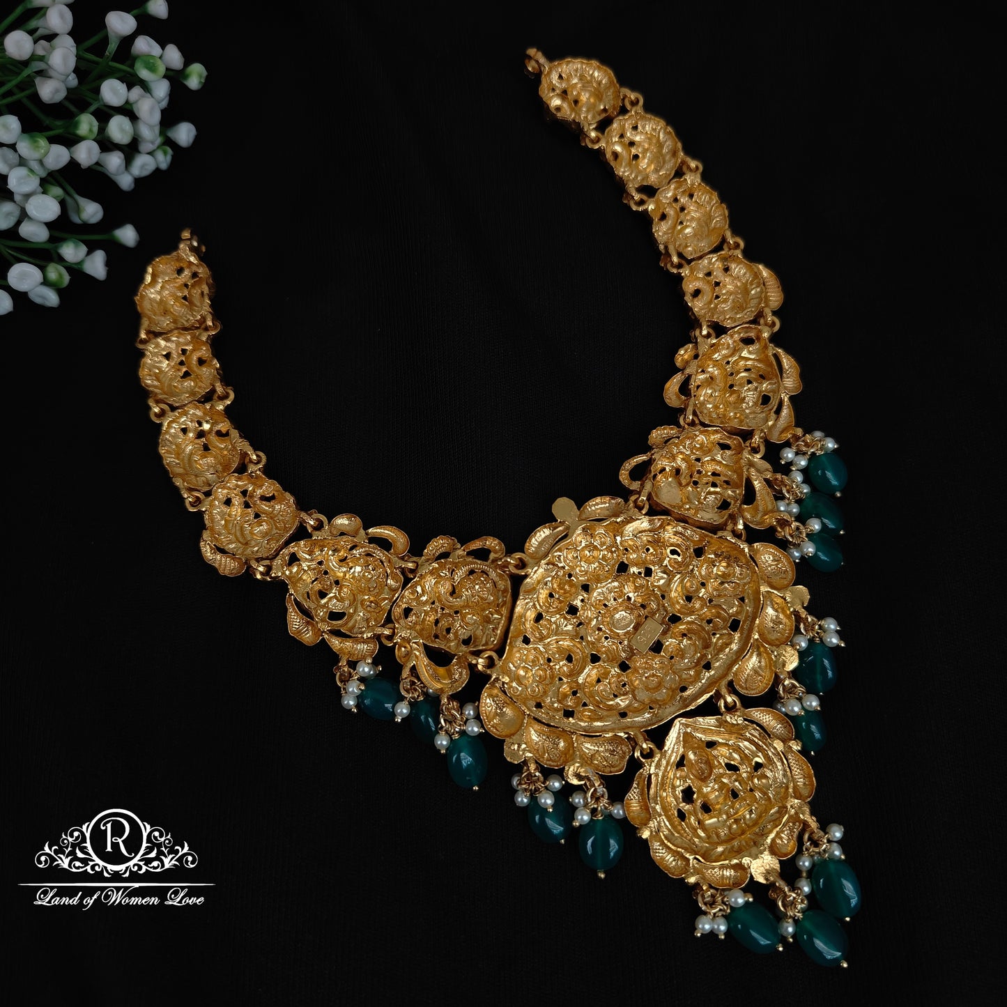 Silver peacock design necklace -RCP131