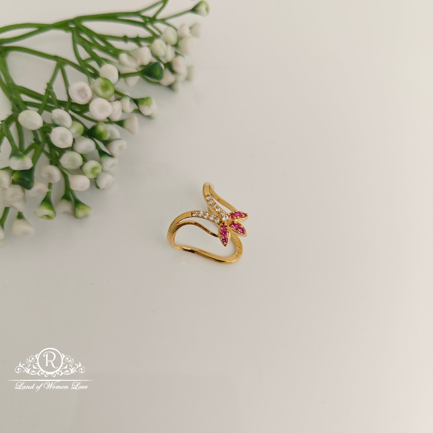 ring 92.5 silver simple and cute cz- stones vanki ring cz 92.5 silver ramala jewelry / ramala collections