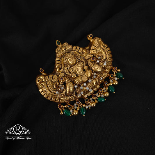 pendant 92.5 silver lakshmi devi design pendant-rccp417 92.5 silver ramala jewelry / ramala collections