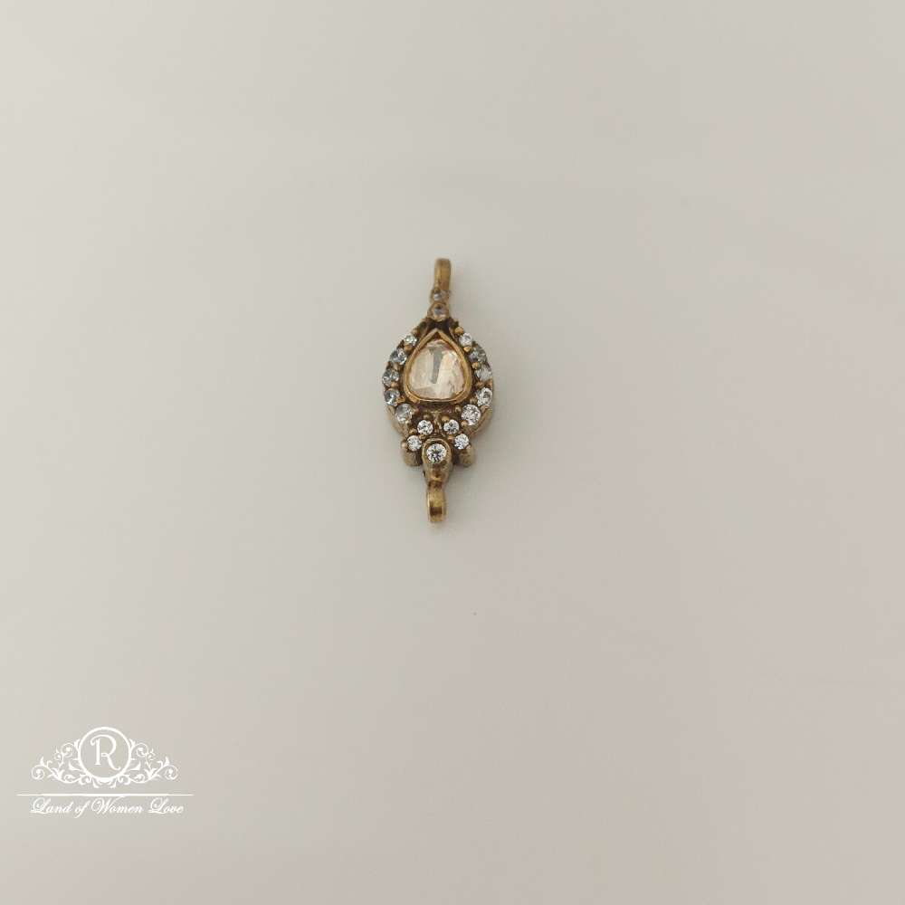 Silver Moissanite Design Small Locket-RCMJ191