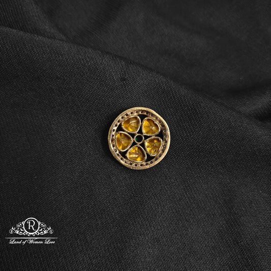 92.5 Silver flower design Victorian Side locket-RCM1105