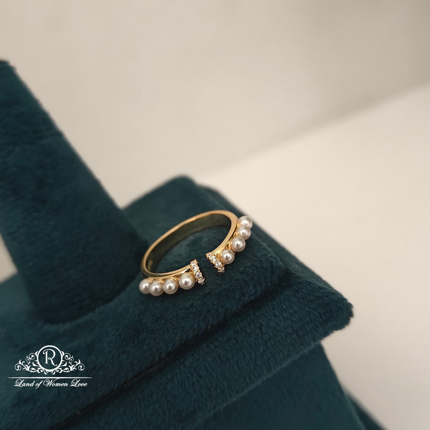 ring silver pearl finger ring-rcrb8 pearl 92.5 silver ramala jewelry / ramala collections