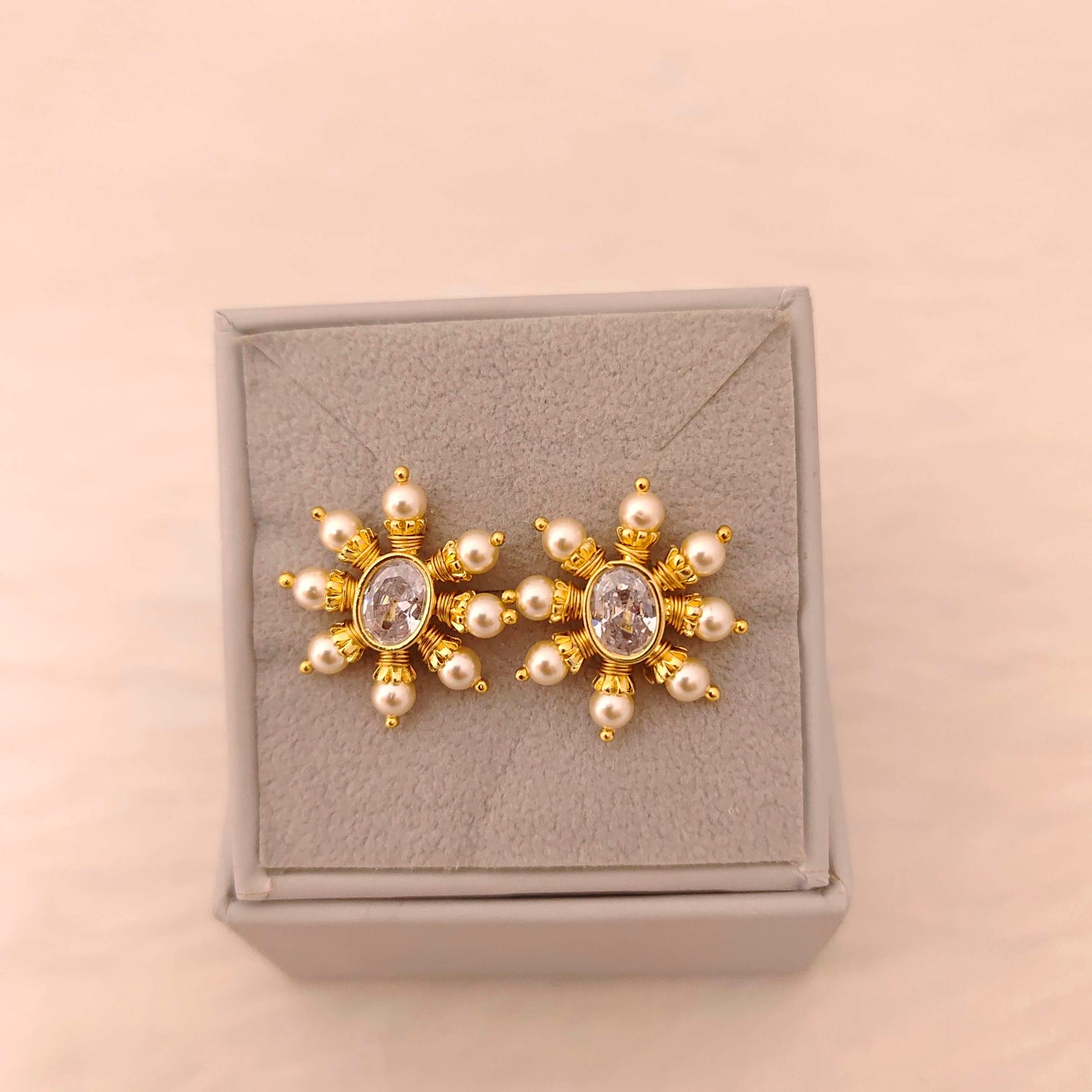 Silver black beads chain 3 lines - RCD437