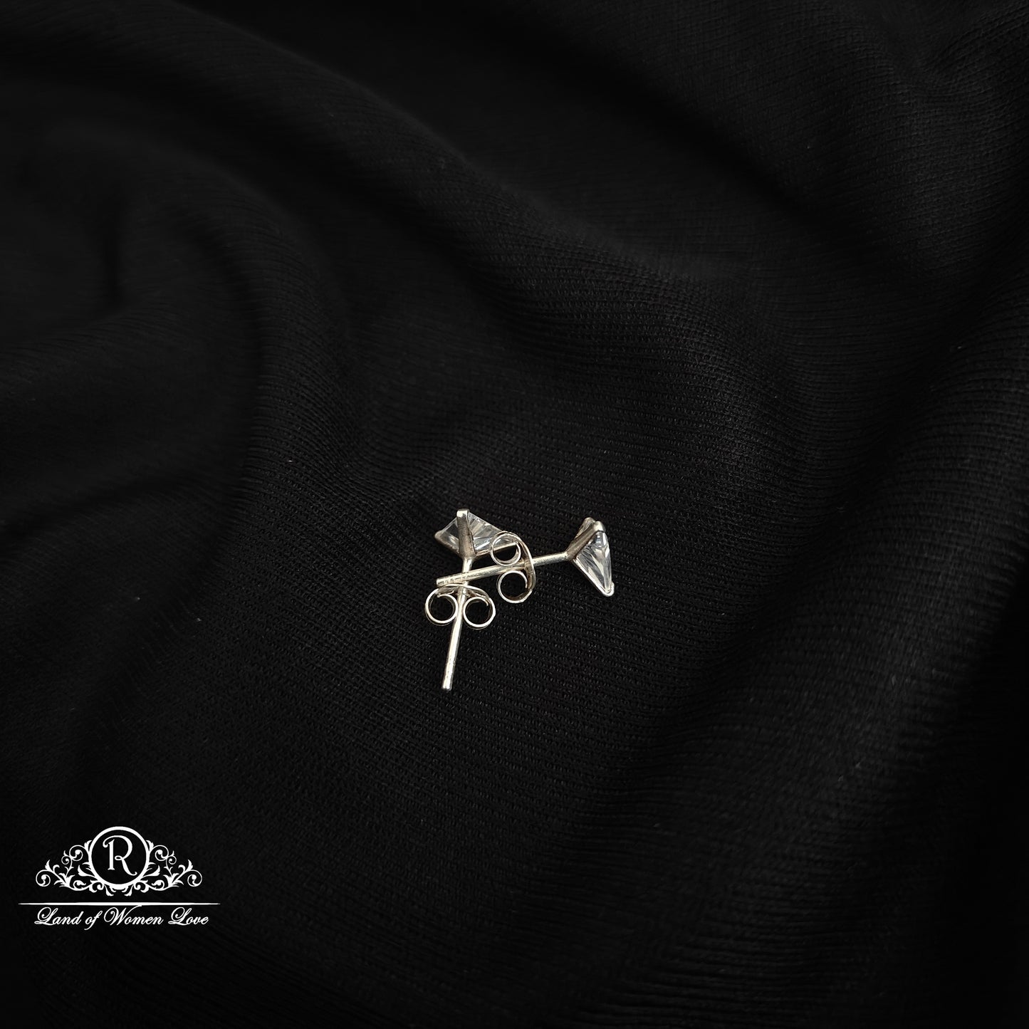 92.5 silver simple and Cute earrings - RCHS41-01