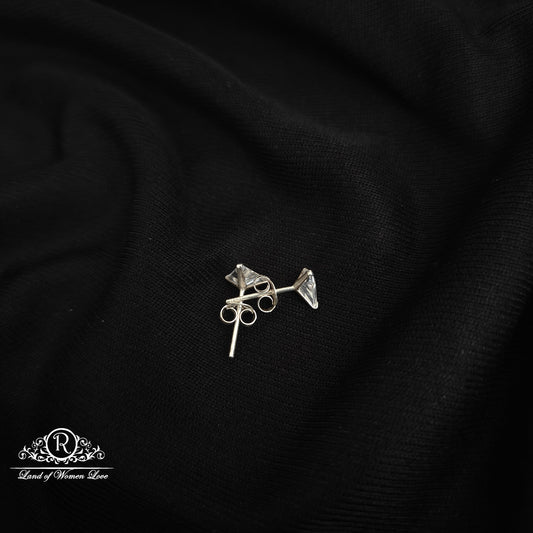 92.5 silver simple and Cute earrings - RCHS41-01