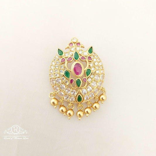 silver cz-stone peacock locket-sa407 cz 92.5 silver ramala jewelry / ramala collections