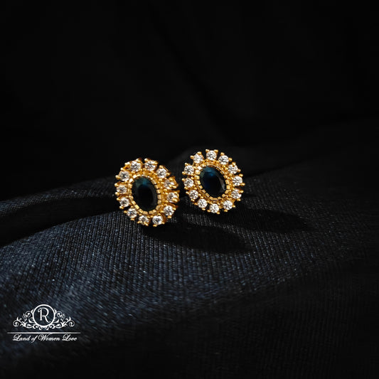 earrings silver earrings -rcm383 cz 92.5 silver ramala jewelry / ramala collections