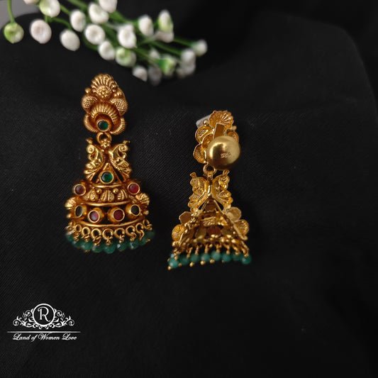 92.5 silver simple and Cute earrings - RCJR981