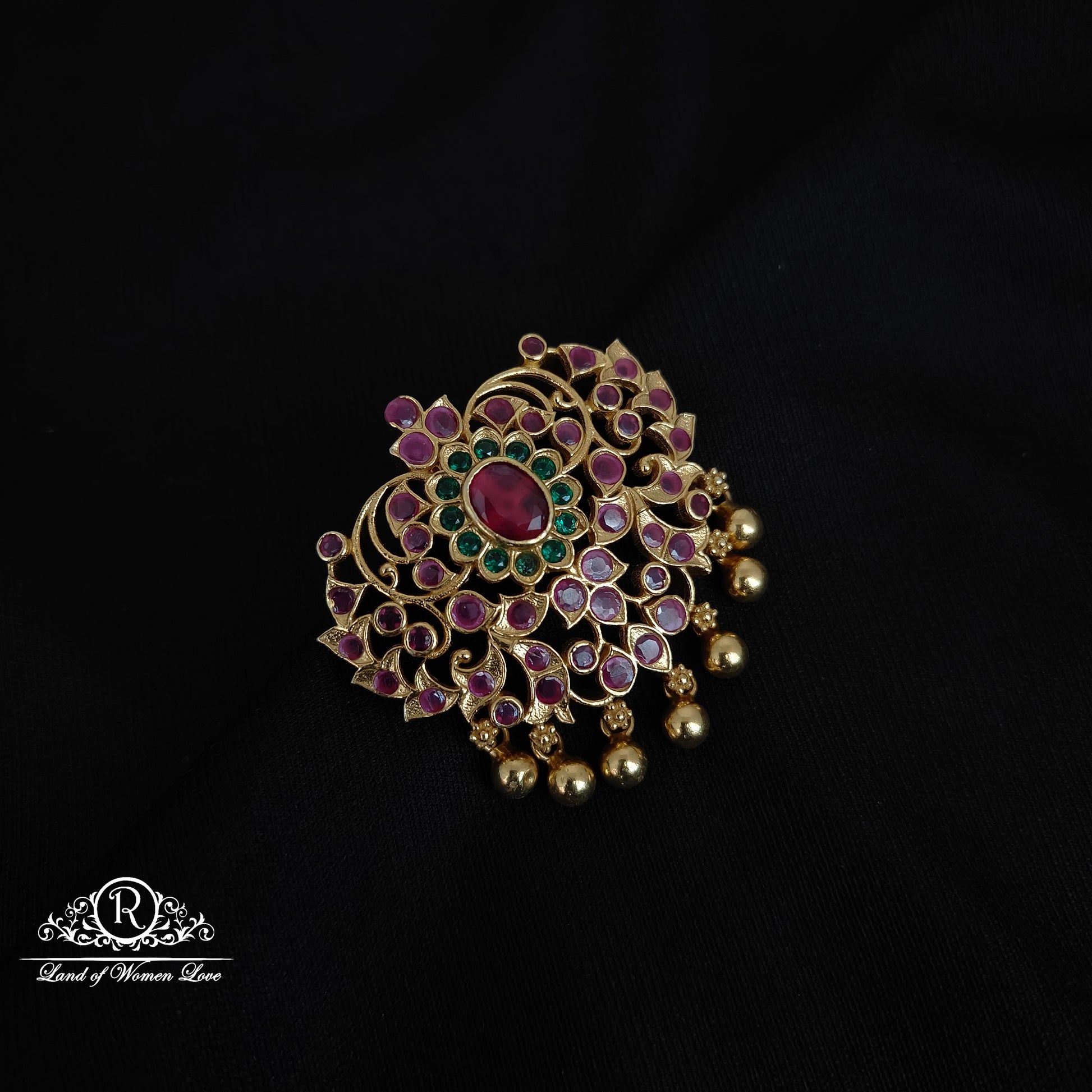 pendant 92.5 silver ruby and cz-'s pendant-rcl54 ruby 92.5 silver ramala jewelry / ramala collections