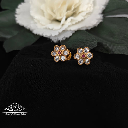 stud silver small stud earrings-sa349-1 92.5 silver ramala jewelry / ramala collections