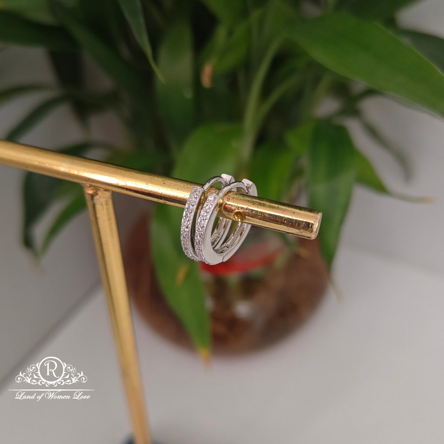 hoop silver kids hoop model earrings-rcrb1 cz 92.5 silver ramala jewelry / ramala collections