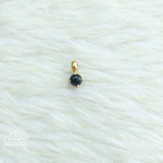 silver small black stone locket-sa570 92.5 silver ramala jewelry / ramala collections