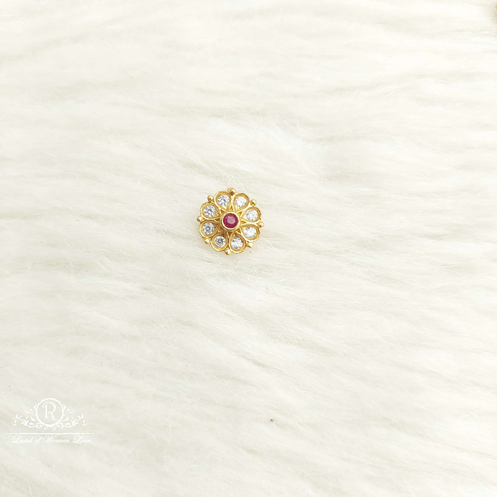 nose pin silver nose pins-sa507 92.5 silver ramala jewelry / ramala collections