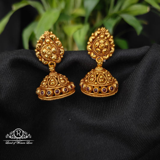 earrings 92.5 silver simple and cute earrings - rcjr929 92.5 silver ramala jewelry / ramala collections