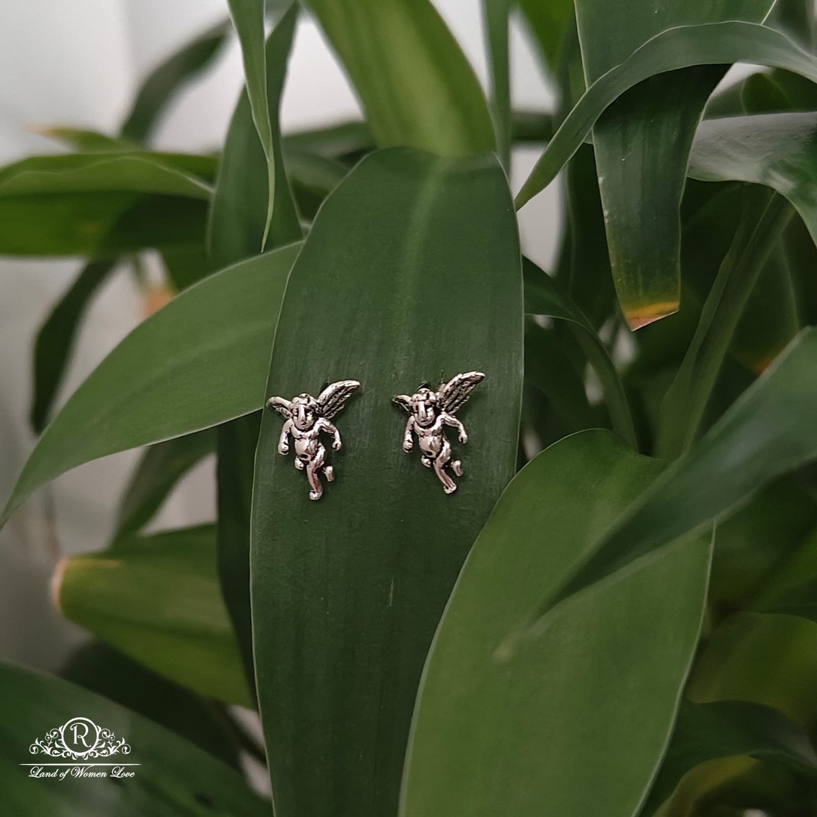 stud silver kids earrings -rchs19 92.5 silver ramala jewelry / ramala collections