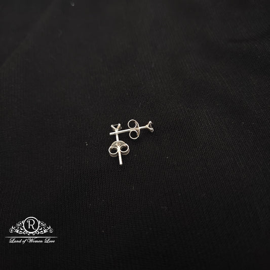 92.5 silver simple and Cute earrings - RCHS51-1