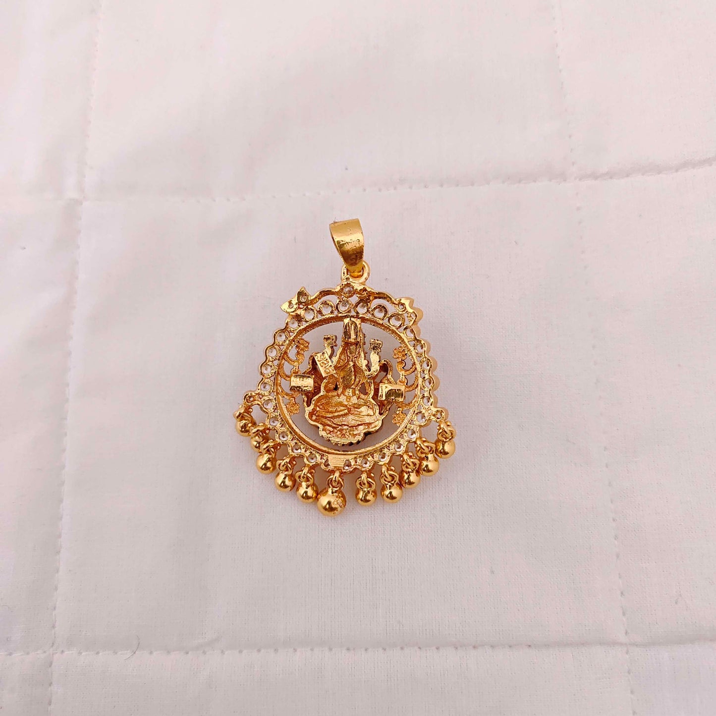 Silver gold polish Lakshmi Devi pendants -RCM520