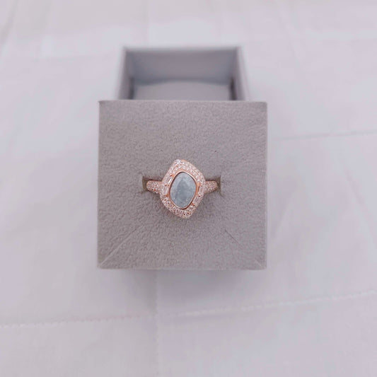 ring silver rose gold polish finger ring -rcg081 92.5 silver ramala jewelry / ramala collections