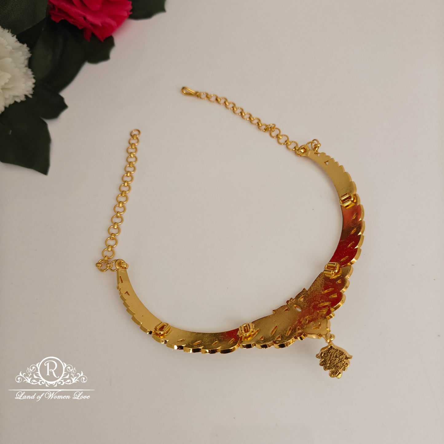 92.5 silver simple and Cute necklace with CZ- stones -RCK277