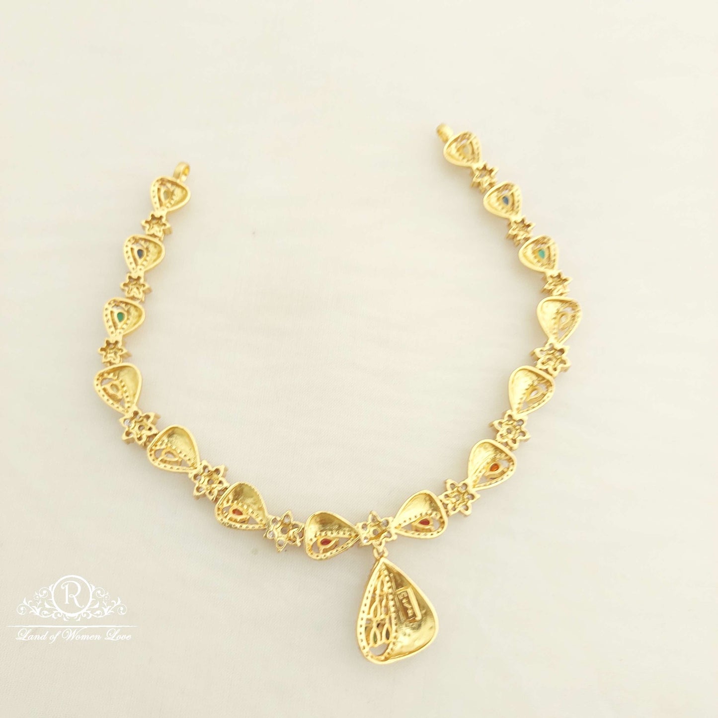 Silver CZ- Necklace With Earrings-C103C109