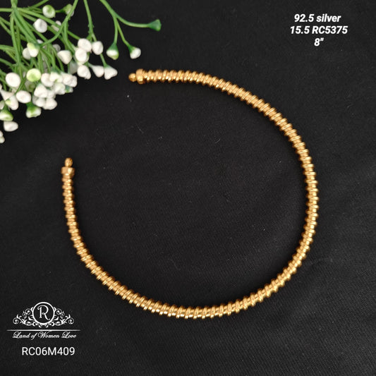 Silver  kante necklace -RC06M409