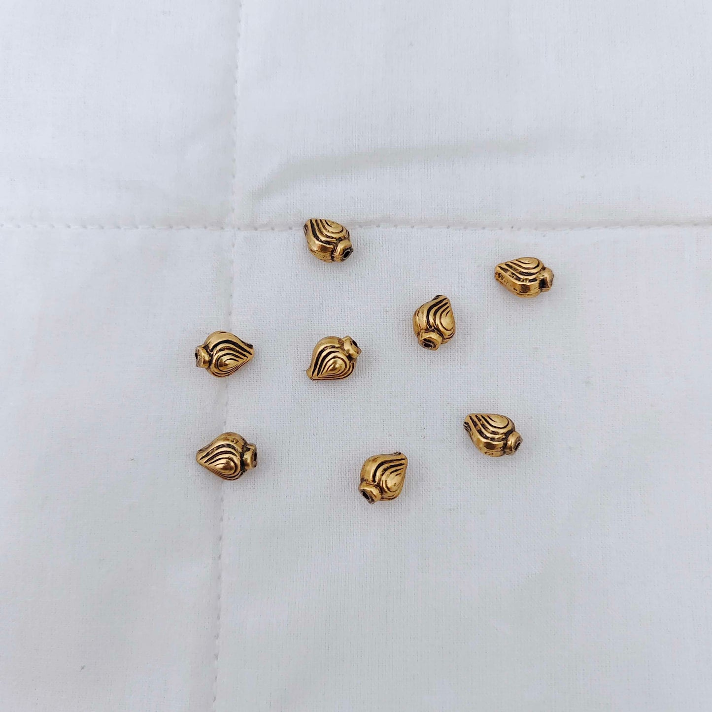 Silver base gold polish gold balls-RCV190