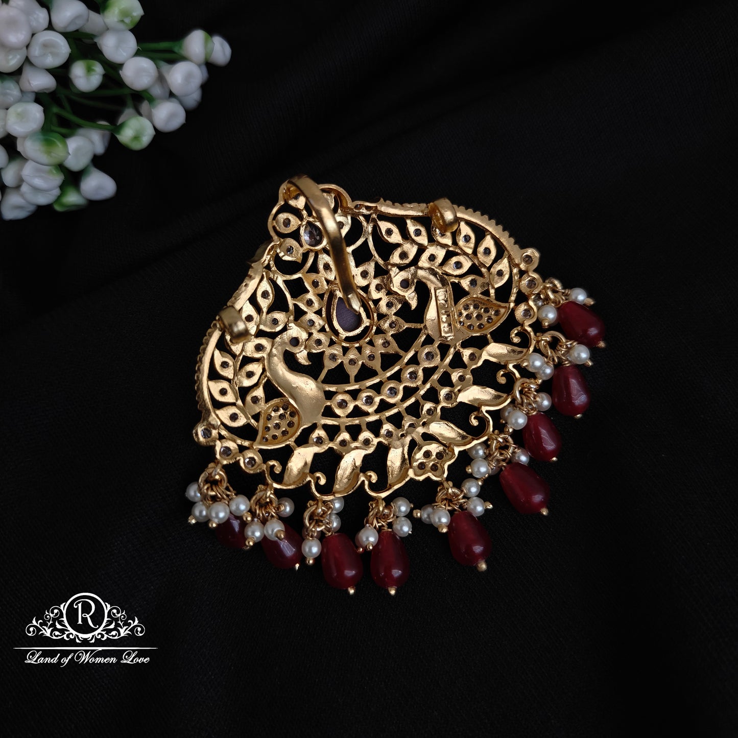 Silver peacock design pendant -RC06M335