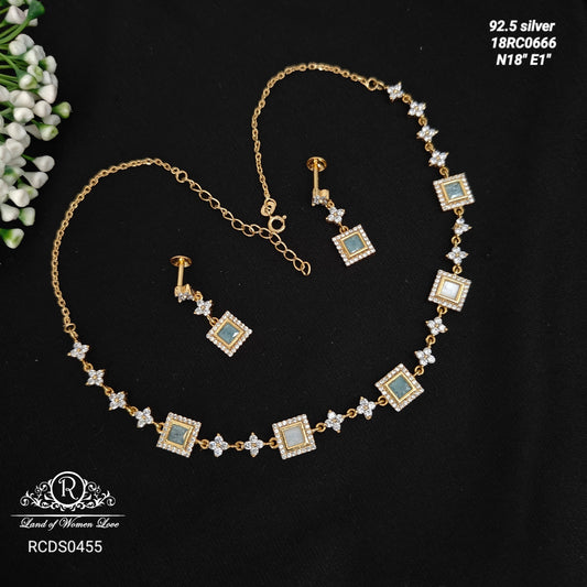 earrings silver cute and beautiful necklace with earrings 92.5 silver ramala jewelry / ramala collections