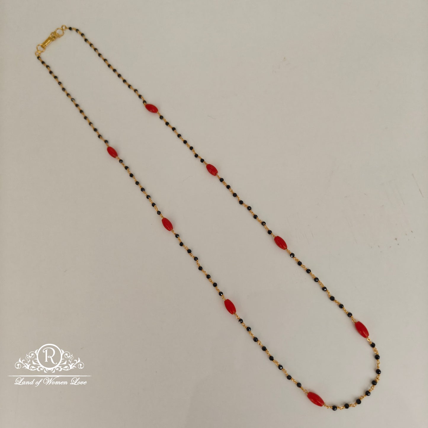 92.5 silver corals and crystals black beads-rcah12 92.5 silver ramala jewelry / ramala collections