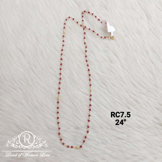 chain silver kempu chain-rc53 92.5 silver ramala jewelry / ramala collections