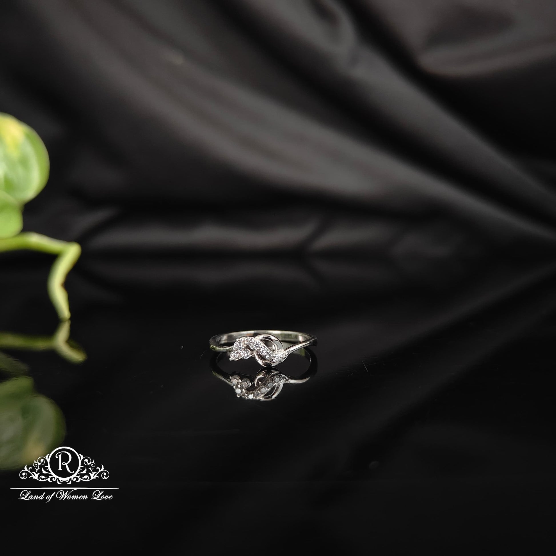 ring silver rodhium polish finger ring-rcra61 92.5 silver ramala jewelry / ramala collections