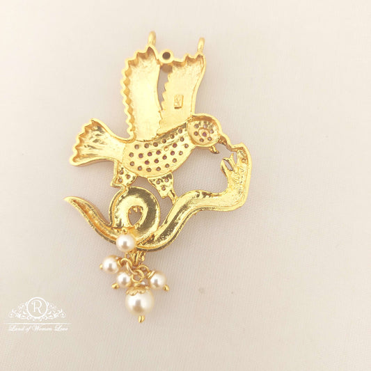 Silver Snake With Egale Design Locket-M187