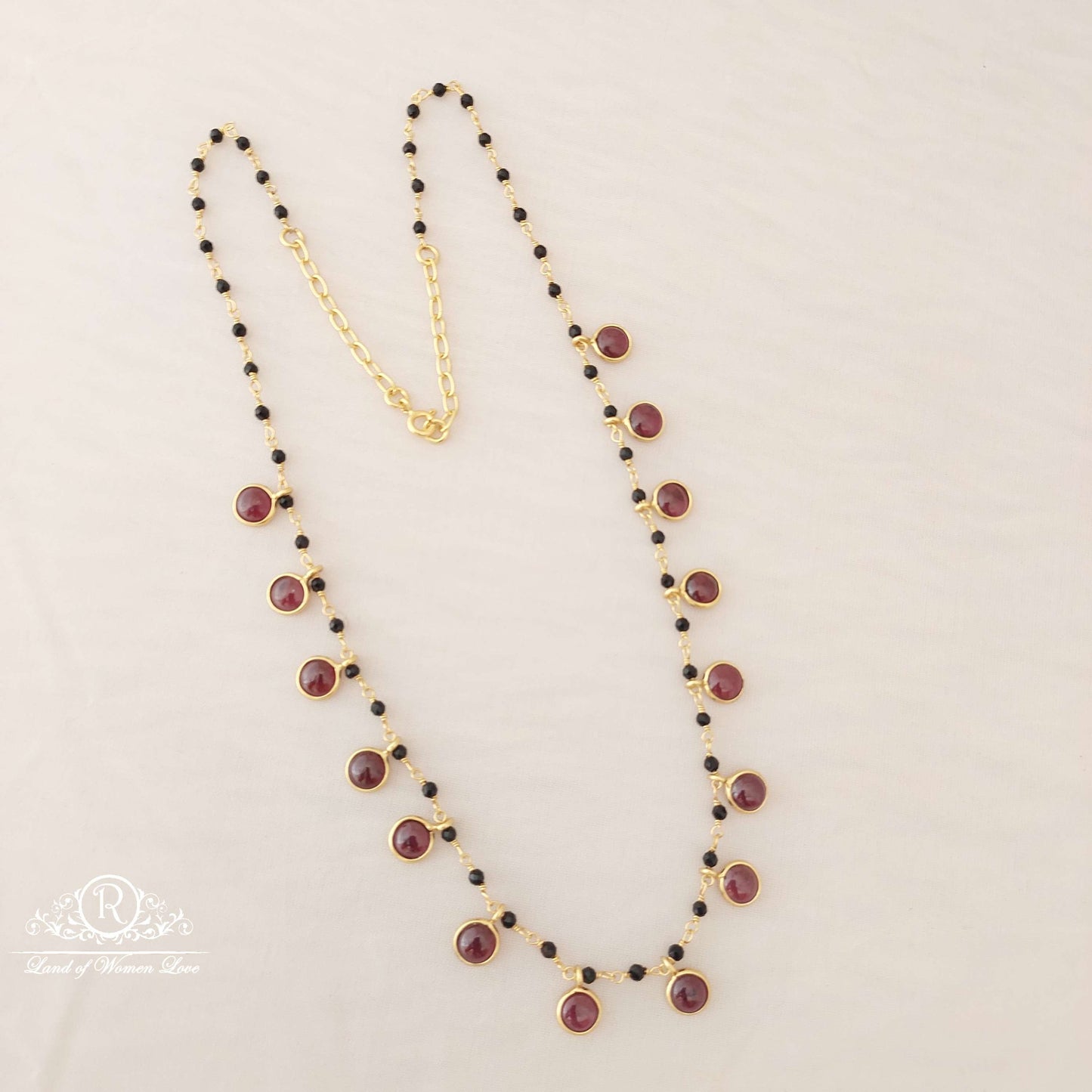 Silver Cristal Black Beads-SA439