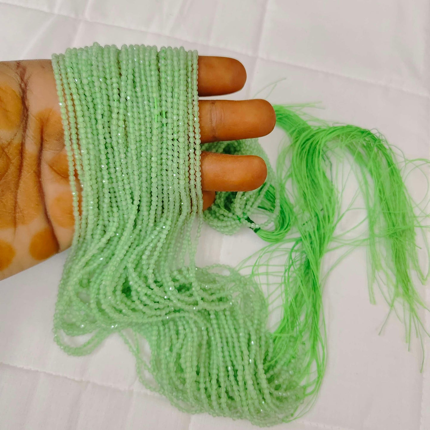 Light Green Colour 2mm Beads-RCMB29